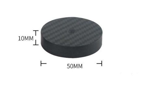 4x hifi 50*10mm Carbon Fiber Speaker Spike Isolation Stand base spikes Hi-end - Picture 2 of 2