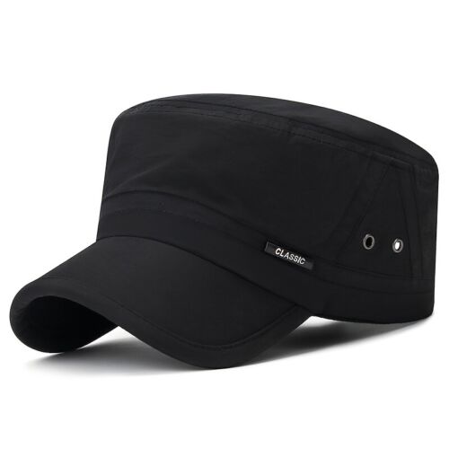 1X Herren Freizeit Schnell Trocknend Kadett Armee Kappe Sport Hut Outdoor Sonnenhut Klassisch Kappe - Bild 4 von 11
