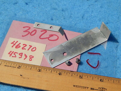 Wurlitzer wallbox 3020 Coin Shield # 46270 & Lower Right Light Bracket # 45998