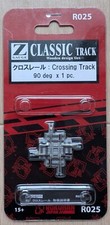 ROKUHAN Z Gauge R025 90 degree Crossing Track 1pc / Railway Model Supplies
