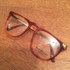 NOS Vintage POLO CLASSIC 90's 510 Tortoise RALPH LAUREN GLASSES Keyhole Frame 50