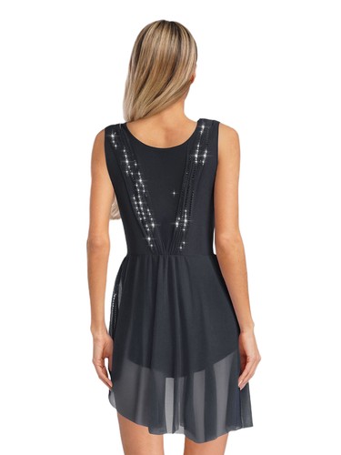 Women Leotard Figure Costume Overlay Dress Lyrical Contemporary Party Modern - Picture 67 of 75