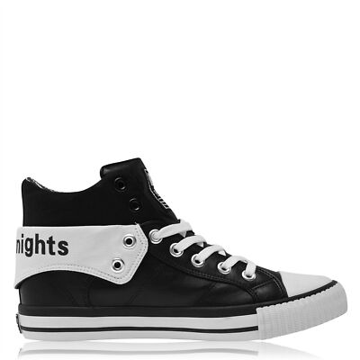 British Knights Roco Fold PU Shoes Mens Gents High Top Laces Fastened Padded