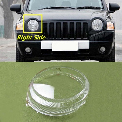 Right Headlight Headlamp Lens Shell+ Sealant Glue For Jeep Compass 2007-2010 - Picture 4 of 6