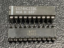 RCA CD74HC273E HIGH SPEED CMOS 8-BIT REGISTER ASYNCHRONOUS CLEAR (NOS) Lot of 2