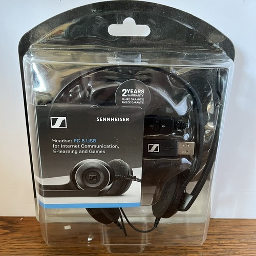 Sennheiser Headset PC 8 USB Stereo Headphones Mic New Sealed