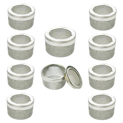 10pc Set Mini Steel Ultrasonic Cleaning Basket Parts Holder Mesh Watch Tool 20mm
