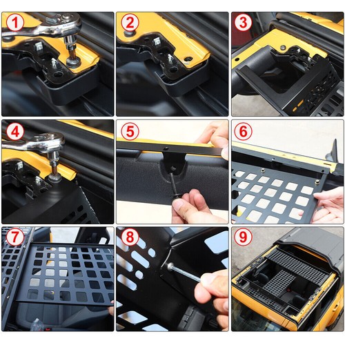 Multi-Functional Top Roof Storage Hanging Panel Holder For Ford Bronco 2021-2023 - Picture 5 of 8