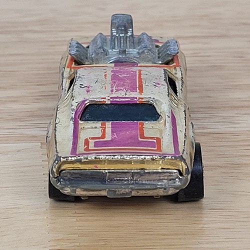 Hot Wheels 1970 Gold Chrome Pink Rodger Dodger Blackwall Tires Hong Kong - Picture 7 of 12