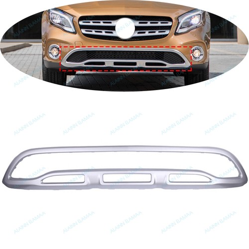 Silver Front Bumper Cover Molding Trim For Mercedes Benz GLA W156 GLA200 2018-20 - Picture 1 of 4