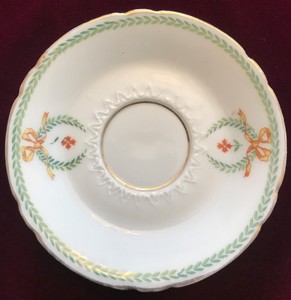 Vintage-4-1-2-034-Weimar-Germany-Hand-Painted-Fine-Porcelain-Bone-China-Saucer