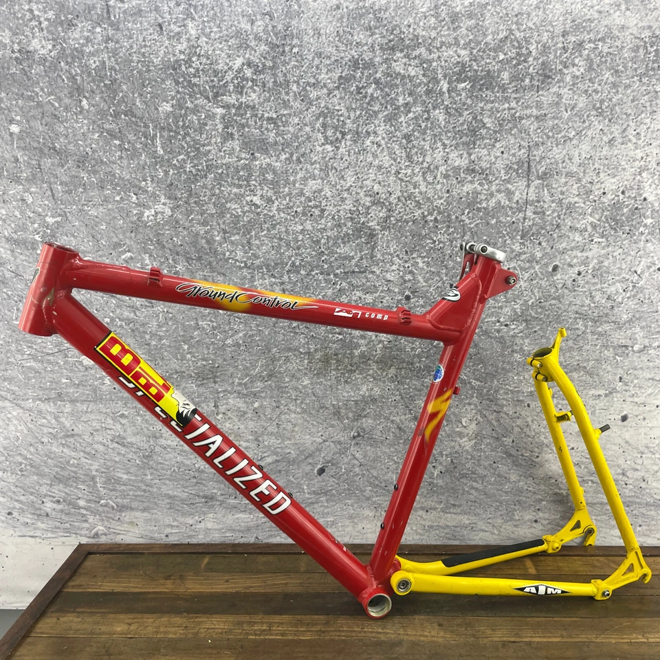 Cuadro de control de tierra especializado de colección 17,5 21 años 90 MTB suspensión bicicleta de montaña Foto 3 de 4