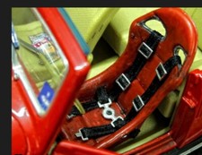 Sicherheitsgurt Hosentr&auml;ger Gurt Schwarz  Metal Modellauto Tuning Zubeh&ouml;r 1/18
