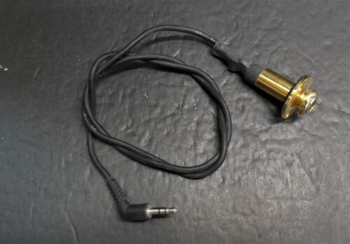 IBANEZ ACOUSTIC ELECTRIC END PIN JACK WITH CORD & PLUG GOLD - Picture 1 of 4