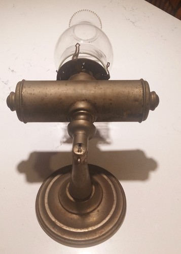 VERY RARE CONVERTIBLE BRASS OIL LAMP SEE PICTURES - Picture 3 of 10