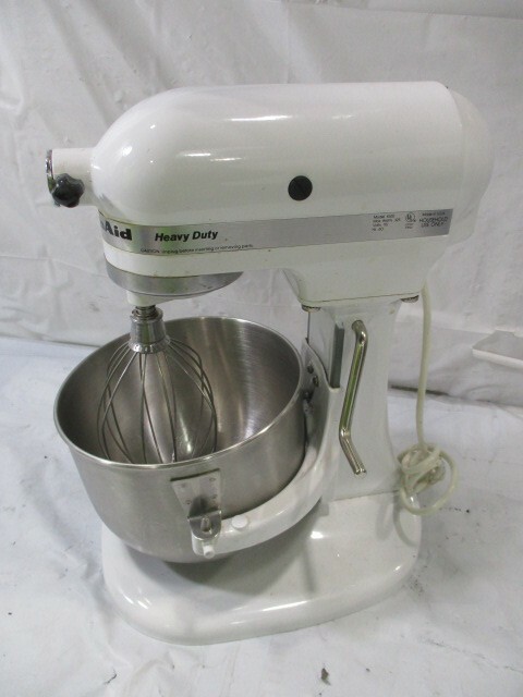 Kitchenaid K5ss Heavy Duty Series 5qt Stand Mixer White For Sale Online Ebay