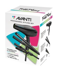 Avanti hairdryer + flat iron +5/8