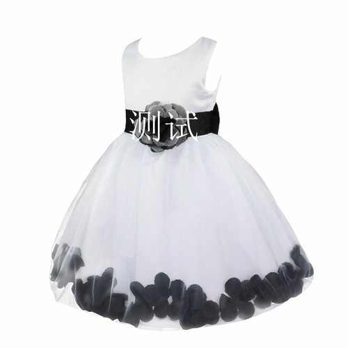 Kids Flower Girls Dress Bowknot Wedding Baptism Christening Tutu Dresses Gown - Picture 60 of 132