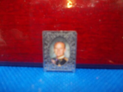 PHOTO OF PRINCE PHILIP IN AN ORNATE FRAME FOR A DOLLS HOUSE - Picture 1 of 1