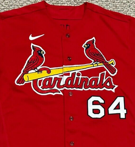 PACHECO Gr. 46 #64 2023 ST. LOUIS CARDINALS GAME TRIKOT GEBRAUCHT ROT AUSGESTELLT - Bild 4 von 9