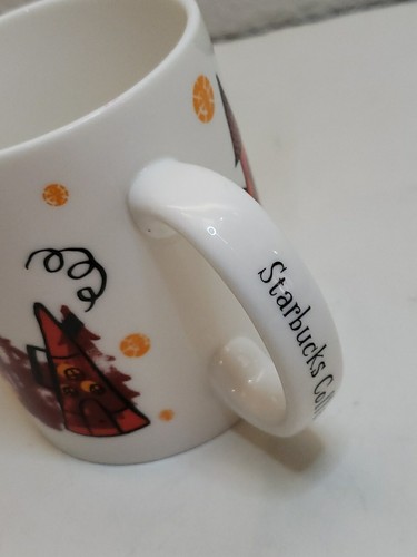 Taza de té de café vintage Starbucks 2000 Coffee House Town City otoño Halloween - Imagen 4 de 11