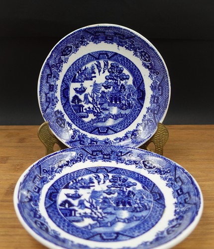 2 Piece Blue Willow, Royal Staffordshire Pottery, 5 7/8'' - Picture 2 of 13
