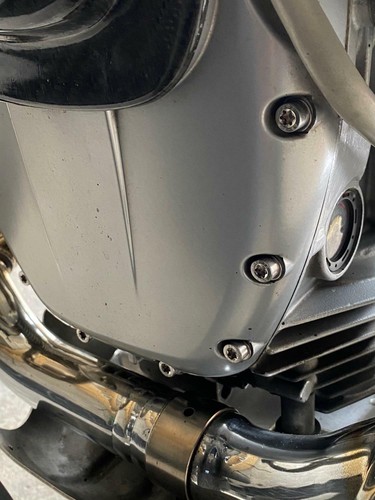 BMW R 1100 S Coprimotore Coperchio Frontale Torx V2A Acciaio Inox TX-Drive - Foto 2 di 5