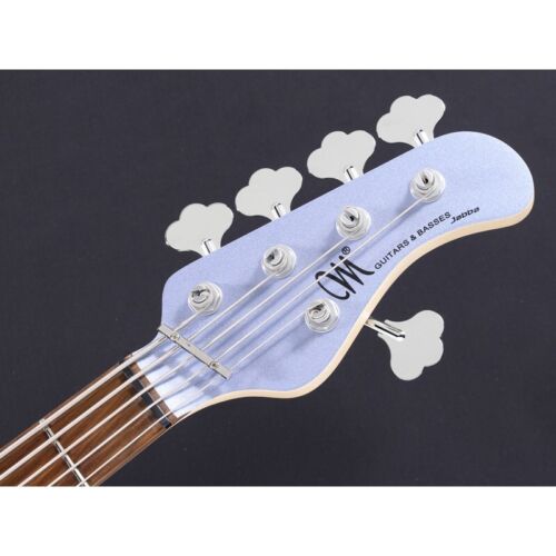 MAYONES Jabba Custom 5 Monolite Frozen Blue Metallic/MH New Electric Bass - Picture 7 of 11