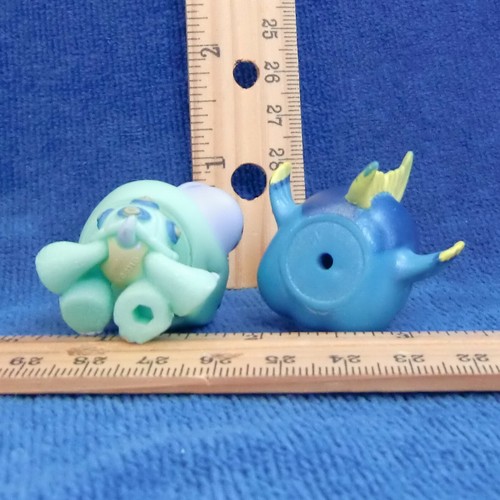 LPS Littlest Pet Shop 2 sitzende Schildkröten 1388 blau Fisch 327 GC grün lila gelb - Bild 3 von 4