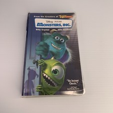 Monsters, Inc. Movie (VHS, 2001, Clam Shell) 23967 Disney Pixar