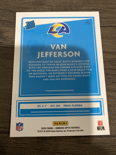 Van Jefferson Base Optic Rated Rookie - Foto 2 di 2