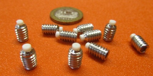 Juego de tornillos de acero inoxidable Kmac 18-8, punta de nailon, 1/4-20 x 3/8" de longitud, 10 piezas - Imagen 3 de 8