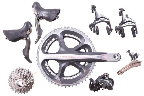USED Shimano Dura-Ace 7900 2x10 speed Road Bike Groupset Mechanical 172.5 53/39t