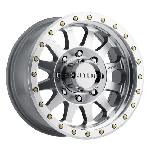 Method MR304 Double Std 17x8.5 0mm Offset 8x170 130.81mm CB Machined/Clear Coat  - Picture 1 of 3