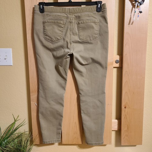 Pantalones de mezclilla St. John's Bay para mujer al tobillo pierna ajustada cintura elástica tostado talla 12 - Imagen 2 de 13