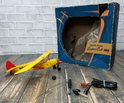Vintage Cox Thimble Drome Super Cub 105 with BOX - SEE IMAGES **READ INFO**