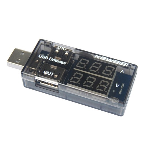 LCD USB Detector Voltmeter Ammeter Power Capacity Tester Voltage Current Meter - Picture 2 of 6