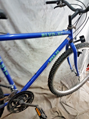 1993 Fuji BLVD XC MTB Bike 19" Large Hardtail Rigid Steel Gravel Triple Commuter - Picture 8 of 17