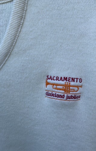 vintage Sacramento dixieland jubilee v neck sweater King Louie Pro Fit Size L - Picture 4 of 12