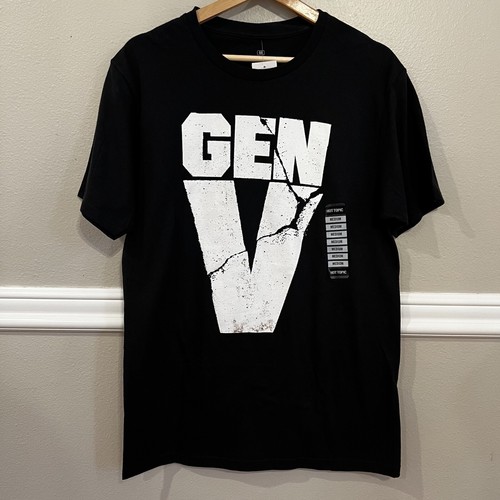 Neu mit Etikett Cracked Gen V Logo kurze Ärmel 100 % Baumwolle Herren Medium Ripple Junction - Bild 4 von 11