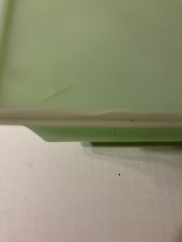 Contenitore rettangolare vintage Eagle Super Seal plastica verde LG 9,5" X 11" - Foto 6 di 9