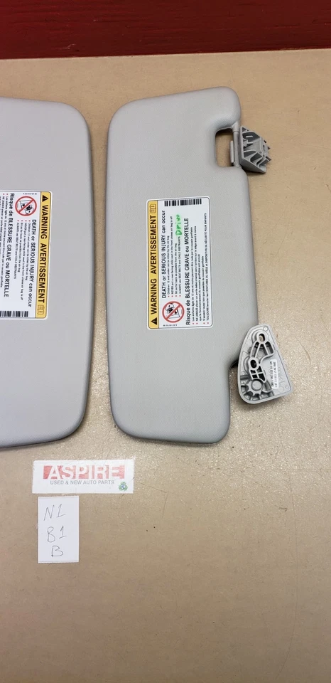 2008-2015 Smart Fortwo Sun Visor Sunvisor Left & Right Set A4518100310 OEM Foto 2 de 4