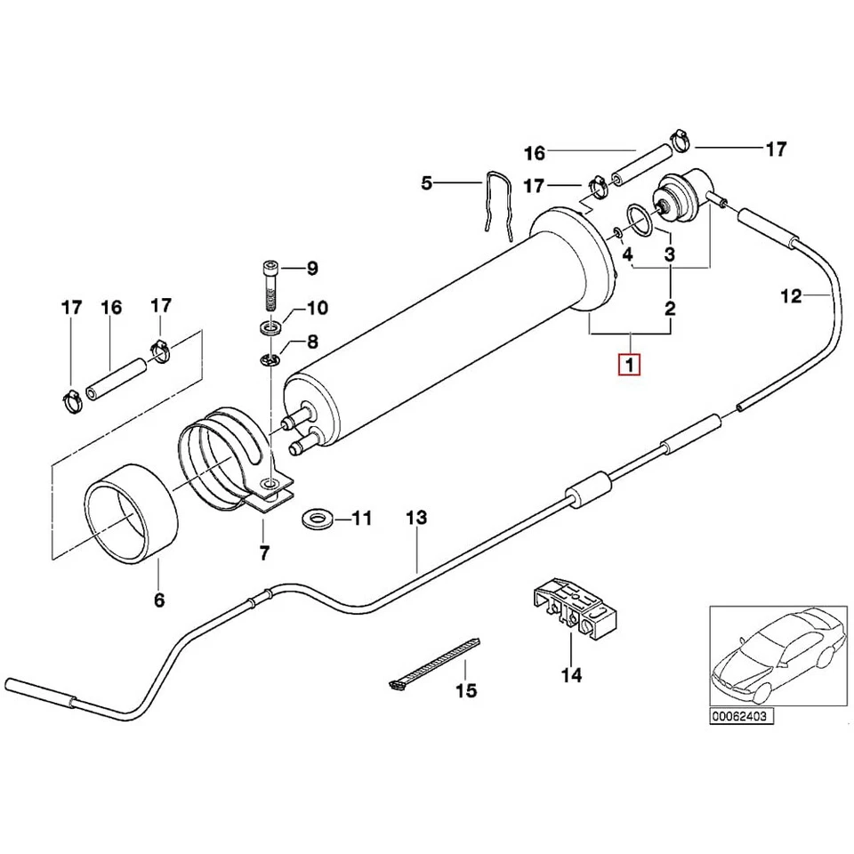 Filtro de combustible con regulador de presión para BMW E38 E39 E53 OE# 13321709535💎 Foto 3 de 4