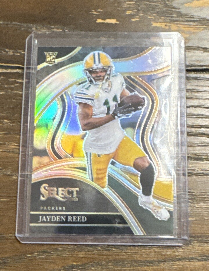 2023 Select "Club Level-Black & Green Prizm Die-Cut" Jayden Reed Rc NM Packers