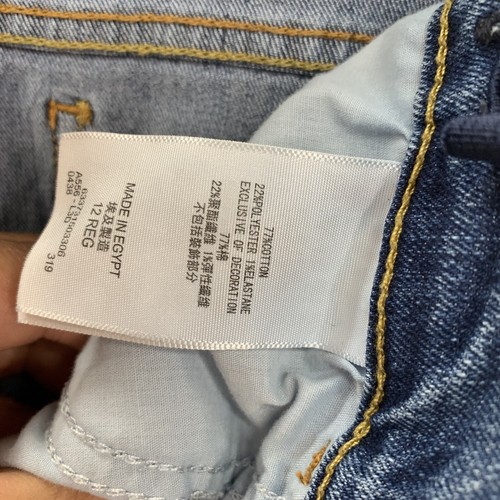 Levis 720 High Rise Super Skinny Blue Slim Denim Jeans Girls Juniors Size 12 - Picture 4 of 12
