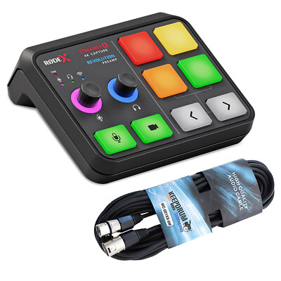 Rode X Streamer X Videoaufnahmekarte und Audio-Interface + keepdrum XLR-Kabel