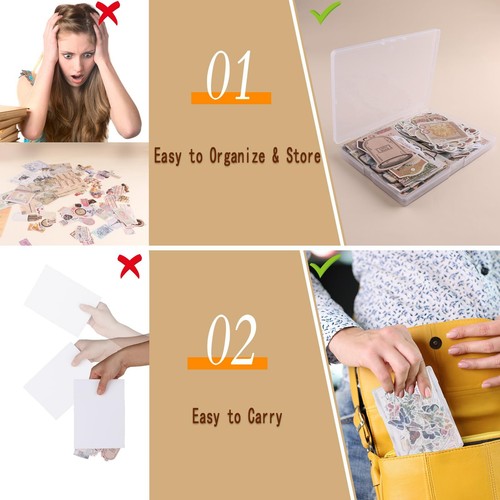 200 Stck. Vintage Sammelalbum Zubehör für Junk Journal Bullet Journals Planer - Bild 6 von 9