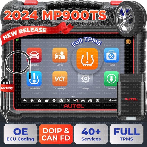 Autel MaxiPRO MP900-TS Scanner, Up of MP808S-TS, TPMS Programming, Bi-Direction - Picture 2 of 49