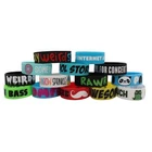 14 Piece Old School Emo Hot Topic Wristband Bracelet Lot