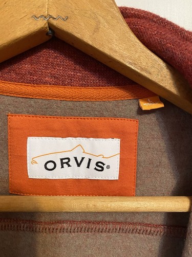 Chaleco Orvis para Hombres Mezcla de Lana Cremallera Completa Talla Grande - Imagen 3 de 4